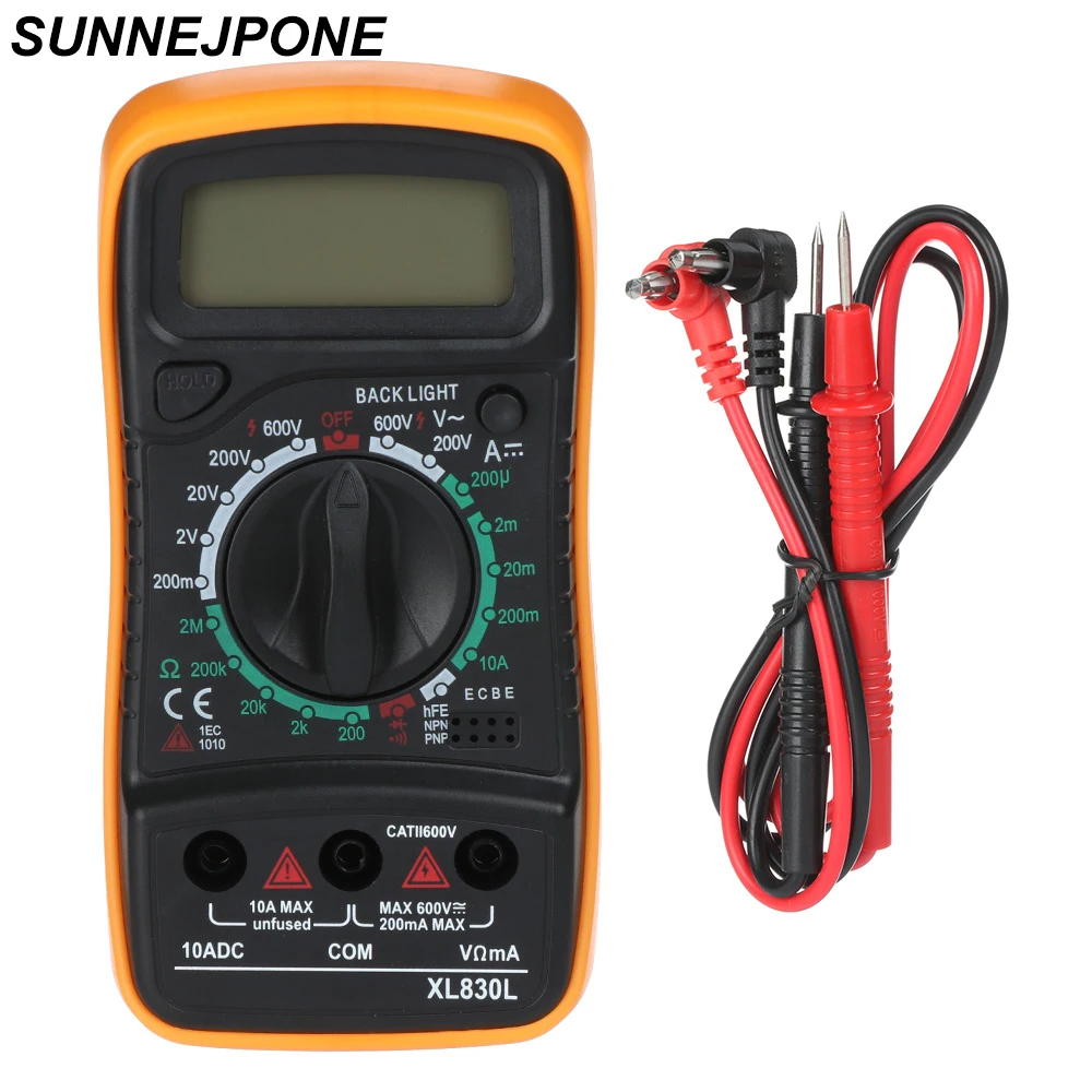 Multifunction XL830L LCD Digital Multimeter Voltmeter Ammeter Handheld Buzzer Tester AC DC OHM Current Circuit | Инструменты
