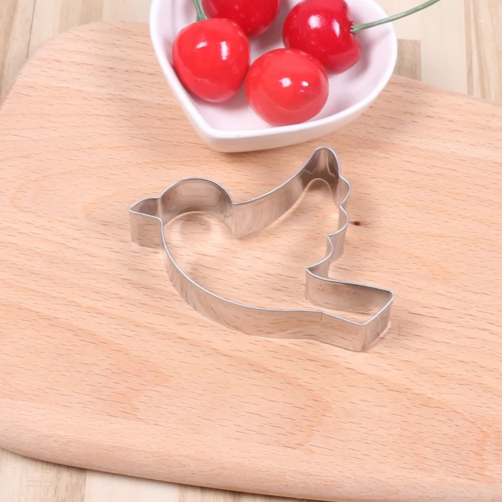 Hot Sale Stainless Steel Biscuit Cutter Fondant Cake Decoration Tool Pigeon Shape Cookie Mold Printing Card Kitchen Baking Tool Hot Sale Stainless Steel Biscuit Cutter Fondant Cake Decoration Tool Pigeon Shape Cookie Mold Printing Card Kitchen Baking Tool