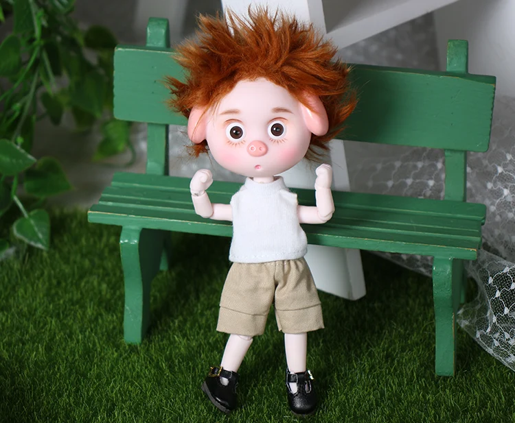 ob11 doll with outfit shoes makeup and box combination set gift