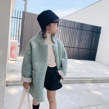 Autumn/Winter 2019 new children's wool roll coat girl plus thick coat long Korean top girls coat
Autumn/Winter 2019 new children's wool roll coat girl plus thick coat long Korean top girls coat