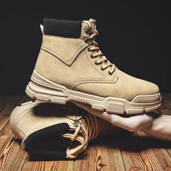 2020 Brand New Men Boots Lace Up Military PU Boots Men Winter Ankle Lightweight Shoes Botas Hombre Casual Boots Outdoor Footwear
2020 Brand New Men Boots Lace Up Military PU Boots Men Winter Ankle Lightweight Shoes Botas Hombre Casual Boots Outdoor Footwear