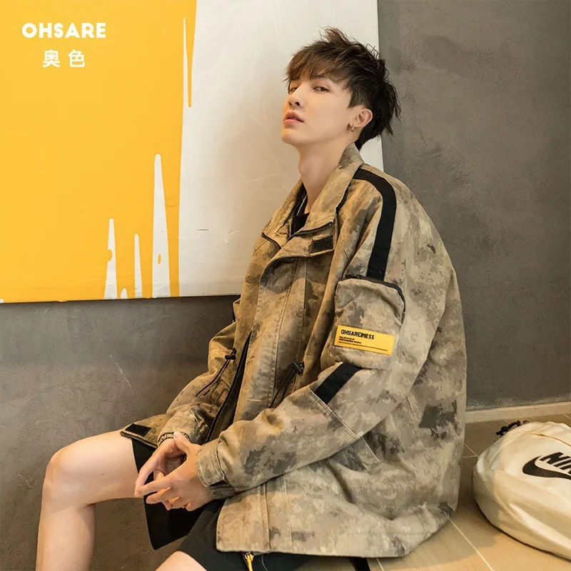 2019 New Style Spring And Autumn Workwear Camouflage Jacket Men Korean-style Trend Handsome on Clothes Loose-Fit Hong Kong Style
2019 New Style Spring And Autumn Workwear Camouflage Jacket Men Korean-style Trend Handsome on Clothes Loose-Fit Hong Kong Style
