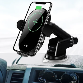 15W Wireless Charger Fast Charging Car Qi Auto Clamping Mount Car Charger Holder Mobile Phone Holder for iPhone Huawei Samsung
15W Wireless Charger Fast Charging Car Qi Auto Clamping Mount Car Charger Holder Mobile Phone Holder for iPhone Huawei Samsung