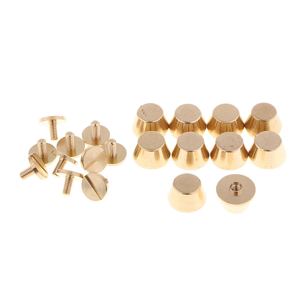 10Pcs 11.5mm Metal Stud Screwback Screw Rivet Silver Leather Craft DIY 10Pcs 11.5mm Metal Stud Screwback Screw Rivet Silver Leather Craft DIY
