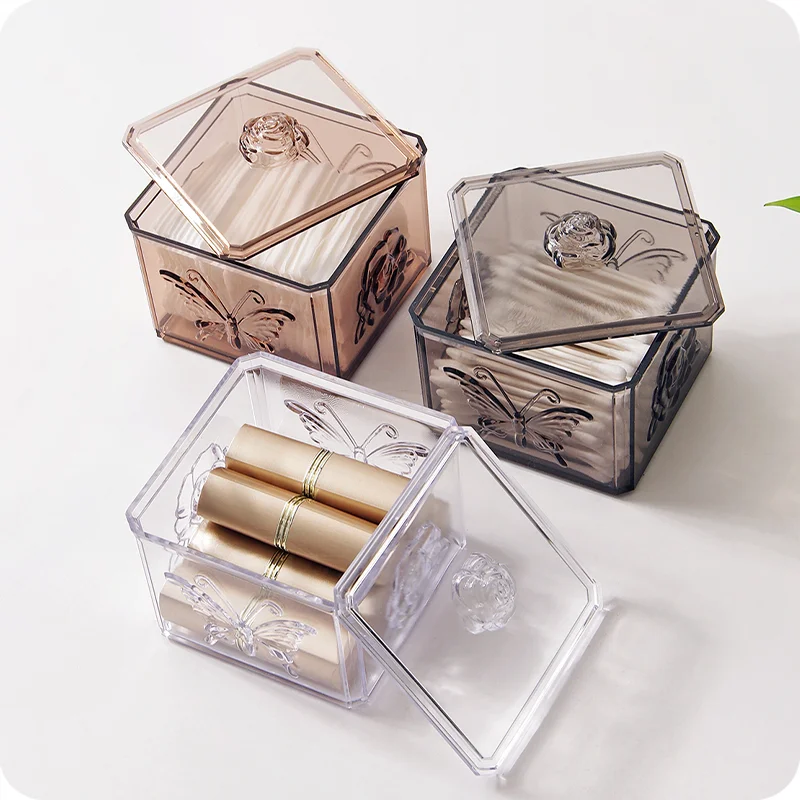 Nordic Transparent Plastic Storage Box Cotton Swab Box Home Desktop Exquisite Makeup Box Cotton Swab Stick Cosmetic Storage Box
Nordic Transparent Plastic Storage Box Cotton Swab Box Home Desktop Exquisite Makeup Box Cotton Swab Stick Cosmetic Storage Box
