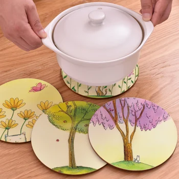 CFen A's Soft Wood flower Printing Round Hot Pot Cotton Place Mats Bowls Mat Potholder Kitchen Table Mat Teapot Mat Coaster 1pc
CFen A's Soft Wood flower Printing Round Hot Pot Cotton Place Mats Bowls Mat Potholder Kitchen Table Mat Teapot Mat Coaster 1pc