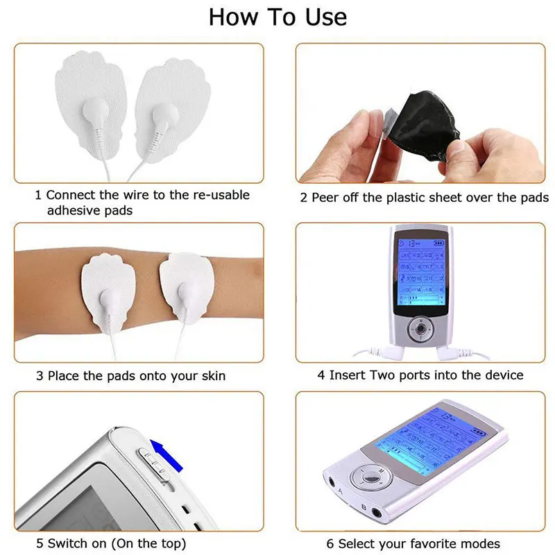 Muscle Stimulator Pain Relief Machine Electrotherapy Body Massage 9 H951a6948b5ad4f338601b39ad6a33a3dl