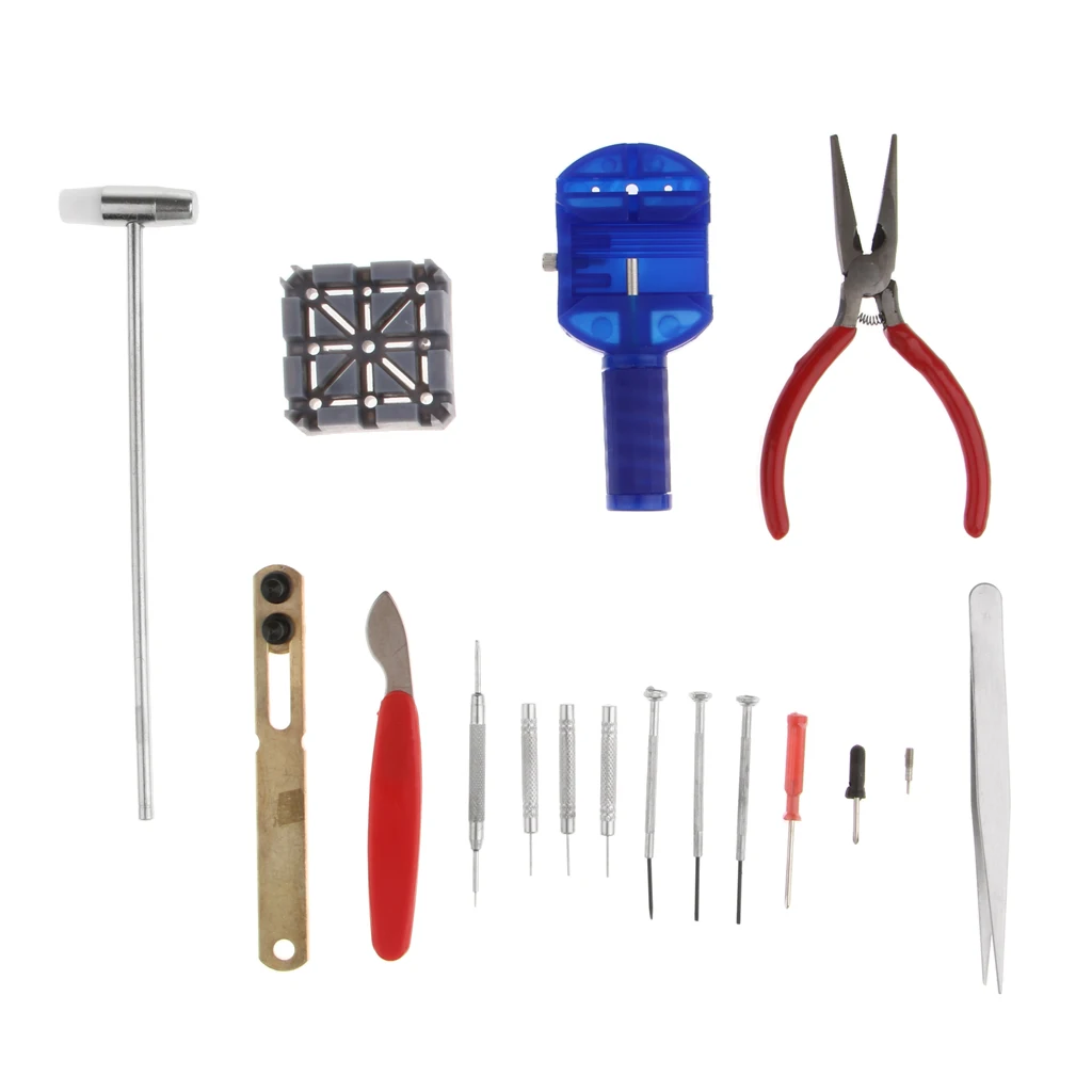 Portable Watchmaker Set Watch Repair Tools Kit,Watch Band Holder Link Pin Remover Spring Bar Tools Set
Portable Watchmaker Set Watch Repair Tools Kit,Watch Band Holder Link Pin Remover Spring Bar Tools Set