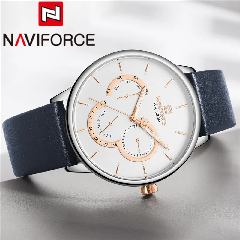 Часы наручные NAVIFORCE Мужские кварцевые спортивные водонепроницаемые армейские в