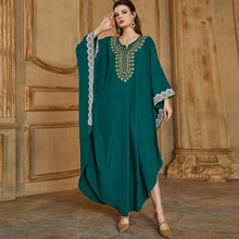 Ramadan Kaftan Abaya Dubai Robe Longue Djellaba Femme Musulmane Pakistani Turkey Islam Arabic Muslim Hijab Maxi Dress For Women 
Ramadan Kaftan Abaya Dubai Robe Longue Djellaba Femme Musulmane Pakistani Turkey Islam Arabic Muslim Hijab Maxi Dress For Women