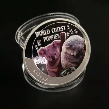Silver Coin Home Decorative 999.9 Silver Foil Koala Pattern Colouring Commemorative Elizabeth II Coins for Christmas Gift
Silver Coin Home Decorative 999.9 Silver Foil Koala Pattern Colouring Commemorative Elizabeth II Coins for Christmas Gift