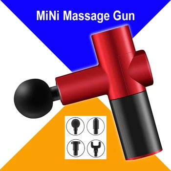 New 4 heads USB Mini massage Gun Full Body Massager Gym Muscle Relief Pain Lactic Acid Mute Brushless Motor High torque 
New 4 heads USB Mini massage Gun Full Body Massager Gym Muscle Relief Pain Lactic Acid Mute Brushless Motor High torque