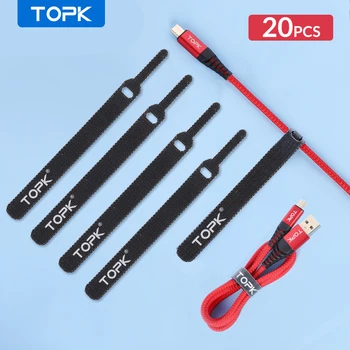 TOPK Cable Organizer Wire Winder Holder USB Cable Earphone Mouse Aux Management Wire 14cm Cable Protector For USB Type C Micro
TOPK Cable Organizer Wire Winder Holder USB Cable Earphone Mouse Aux Management Wire 14cm Cable Protector For USB Type C Micro