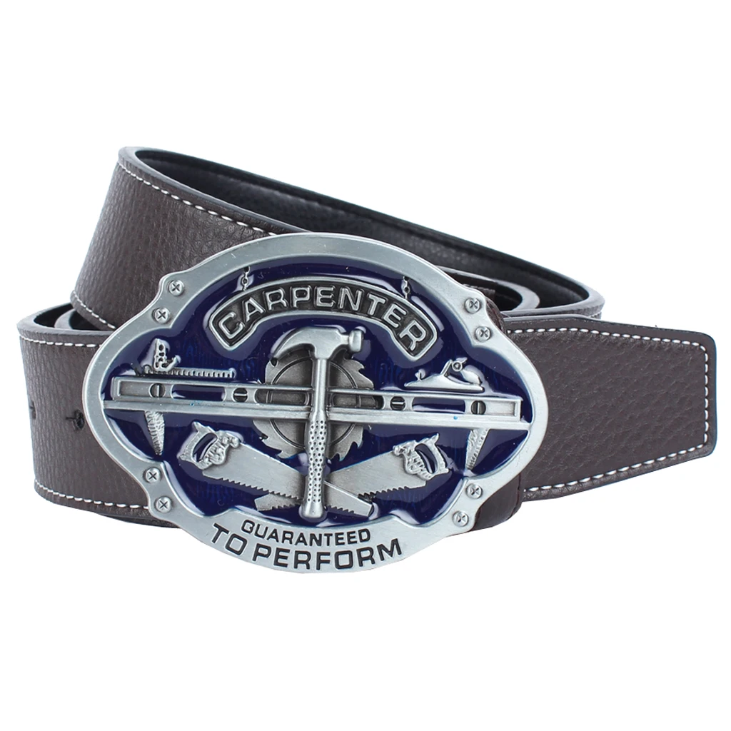 Mens PU Leather Belt Fashion Zinc Alloy Carpenter Tools Buckle Waist Waistband Belt 120cm Adjustable Mens PU Leather Belt Fashion Zinc Alloy Carpenter Tools Buckle Waist Waistband Belt 120cm Adjustable