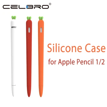Soft cute carrot Silicone Cover For Apple Pencil 1 2 Case For iPad Tablet Touch Pen Stylus Protective Sleeve Pencil Cover coque
Soft cute carrot Silicone Cover For Apple Pencil 1 2 Case For iPad Tablet Touch Pen Stylus Protective Sleeve Pencil Cover coque