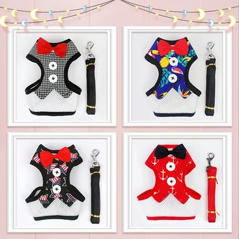 Dog Bow Harness Waistcoat Evening Dress Rope Nylon Pet Dog Leash Breathable Puppy Vest Cat Netcloth Chest and Back Traction
Dog Bow Harness Waistcoat Evening Dress Rope Nylon Pet Dog Leash Breathable Puppy Vest Cat Netcloth Chest and Back Traction