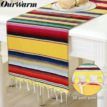Mexican Table Runner Tassels Pom Mexican Party Striped Serape Blanket Table Decoration Mexican Fiesta Party Wedding Party Favor
Mexican Table Runner Tassels Pom Mexican Party Striped Serape Blanket Table Decoration Mexican Fiesta Party Wedding Party Favor
