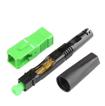 SC APC Fast Connector Embedded Connector FTTH Tool Cold Fiber Fast Connector SC Fiber Optic Connector 100pcs
SC APC Fast Connector Embedded Connector FTTH Tool Cold Fiber Fast Connector SC Fiber Optic Connector 100pcs