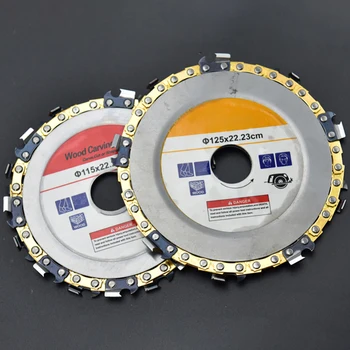 125MM/115MM Multi-Functional Woodworking Chain Grinder Chain Saws Disc Chain Plate Tool Wood Carving Disc Angle Grinding Tool
125MM/115MM Multi-Functional Woodworking Chain Grinder Chain Saws Disc Chain Plate Tool Wood Carving Disc Angle Grinding Tool
