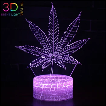 ATOPH LED Night Light Hemp Fimble Leaf 3D Nightlight 16 Color Changing with Remote Control Children Bedside Lamp
ATOPH LED Night Light Hemp Fimble Leaf 3D Nightlight 16 Color Changing with Remote Control Children Bedside Lamp