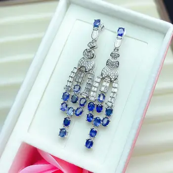 shilovem 925 silver sterling natural Natural sapphire Drop Earring line fine Jewelry 3*4mm party trendy new yhe0304822agl
shilovem 925 silver sterling natural Natural sapphire Drop Earring line fine Jewelry 3*4mm party trendy new yhe0304822agl