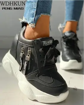 Hidden Heels Chunky Platform Sneakers Women Autumn Winter PU Waterproof Vulcanize Shoes Woman Zipper Wedge Sneaker Female
Hidden Heels Chunky Platform Sneakers Women Autumn Winter PU Waterproof Vulcanize Shoes Woman Zipper Wedge Sneaker Female