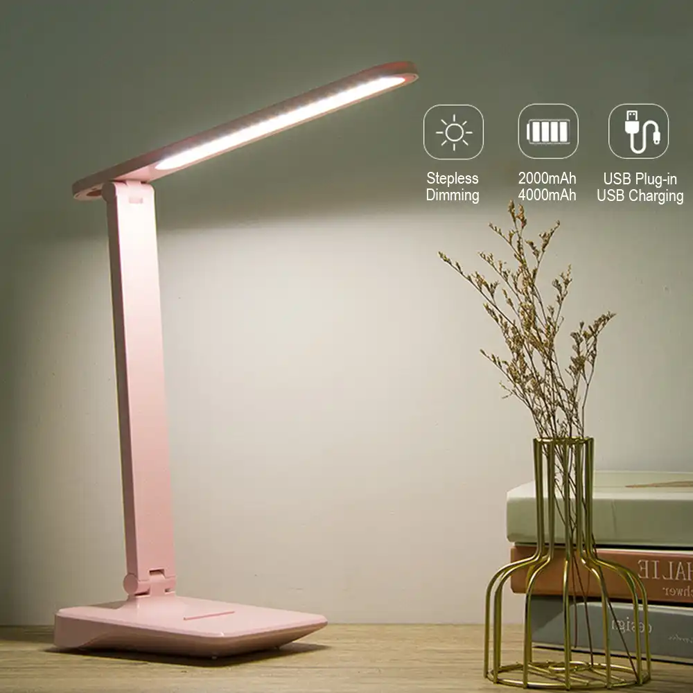 charging touch 3 light colors dimmable study light table lamp