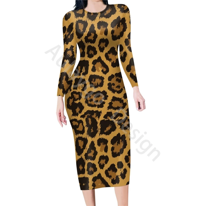 Leopard Print Dresses For Women Party Long Sleeve O-neck Plus Size Dress For Custom Spring Autumn Clothing Sukienka Robe Pull
Leopard Print Dresses For Women Party Long Sleeve O-neck Plus Size Dress For Custom Spring Autumn Clothing Sukienka Robe Pull
