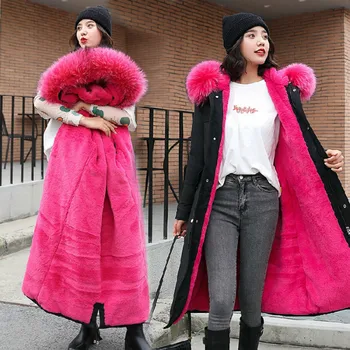 Winter Jacket Women Plus Size 3XL Hooded Faux Fur Collar Thick Warm Wadded Cotton Padded Loose Outcoat Ukraine Parka Coat Women
Winter Jacket Women Plus Size 3XL Hooded Faux Fur Collar Thick Warm Wadded Cotton Padded Loose Outcoat Ukraine Parka Coat Women