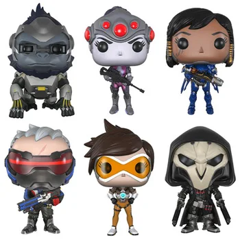 

OW 10cm TRACER & PHARAH & WIDOWMAKER & REAPER & SOLDIER 76 & WINSTON Model Collection Figure Toys