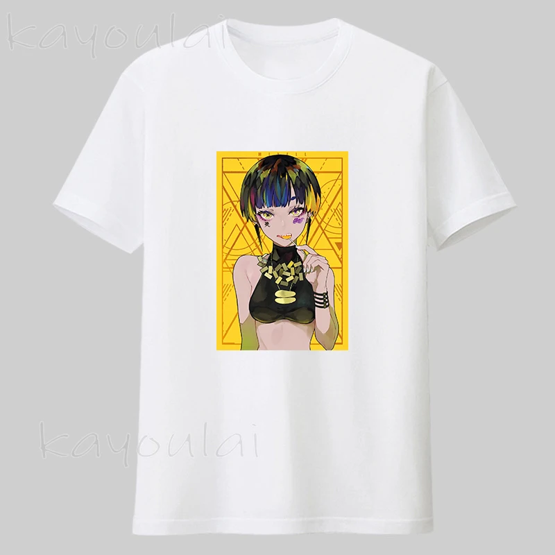 

Высококачественные винтажные футболки оверсайз с рисунком аниме девушка вайфу японская эстетика Kawaii Otaku Футболка женская