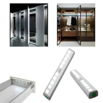 Portable Induction Light Cabinet Lights Emergency Wardrobe Closet LED Night Lights Night Light 10LED PIR Sensor Automatic
Portable Induction Light Cabinet Lights Emergency Wardrobe Closet LED Night Lights Night Light 10LED PIR Sensor Automatic