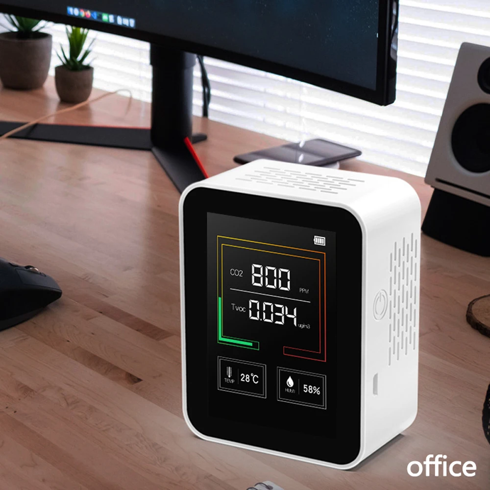 1pc Portable CO2 Monitor Temperature Humidity Monitor Infrared NDIR CO2 Detector Indoor Air Quality Detection Free Shipping
1pc Portable CO2 Monitor Temperature Humidity Monitor Infrared NDIR CO2 Detector Indoor Air Quality Detection Free Shipping