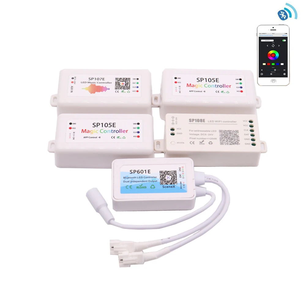 WS2811 WS2812 Led Pixels Strip Controller Bluetooth/WIFI/Music Smart Led Light Controller WS2813 WS2815 SK6812 APA102
WS2811 WS2812 Led Pixels Strip Controller Bluetooth/WIFI/Music Smart Led Light Controller WS2813 WS2815 SK6812 APA102