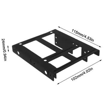 Black Metal Dual 2.5" to 3.5" Hard Drive Bay Mounting Bracket 2x2.5" to 3.5" HDD/SSD Mounting Bracket Caddy with Screws
Black Metal Dual 2.5" to 3.5" Hard Drive Bay Mounting Bracket 2x2.5" to 3.5" HDD/SSD Mounting Bracket Caddy with Screws