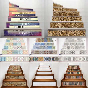 6pcs/set Tile Decal Waterproof 3D Stair Stickers Removable Self-adhesive Wall Floor Sticker DIY Home Decoration stairs stickers
6pcs/set Tile Decal Waterproof 3D Stair Stickers Removable Self-adhesive Wall Floor Sticker DIY Home Decoration stairs stickers