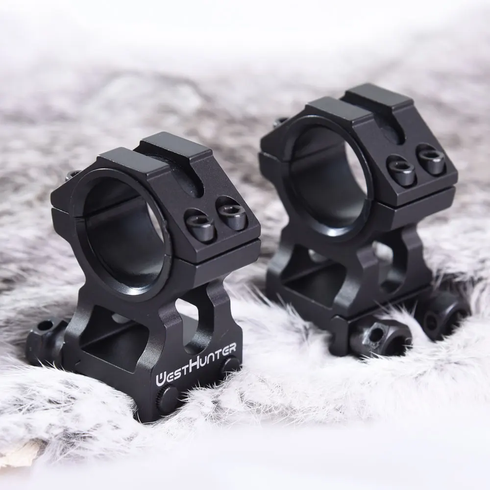 WESTHUNTER Tactical Scope Rings Hunting Mount 25.4MM/30MM CNC Machining High Profile 20mm Picatinny Rail Riflescope Accessories
WESTHUNTER Tactical Scope Rings Hunting Mount 25.4MM/30MM CNC Machining High Profile 20mm Picatinny Rail Riflescope Accessories
