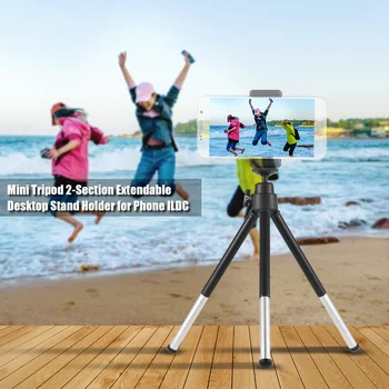 Phone Mini Tripod 2-Section Extendable Desktop Tripod Stand Holder for iPhone Xiaomi Samsung Smartphone SLR DSLR Cameras
Phone Mini Tripod 2-Section Extendable Desktop Tripod Stand Holder for iPhone Xiaomi Samsung Smartphone SLR DSLR Cameras