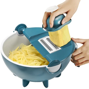 ic Multifunctional Rotate Vegetable Cutter with Drain Basket Kitchen Veggie Fruit Shredder Grater Slicer
ic Multifunctional Rotate Vegetable Cutter with Drain Basket Kitchen Veggie Fruit Shredder Grater Slicer