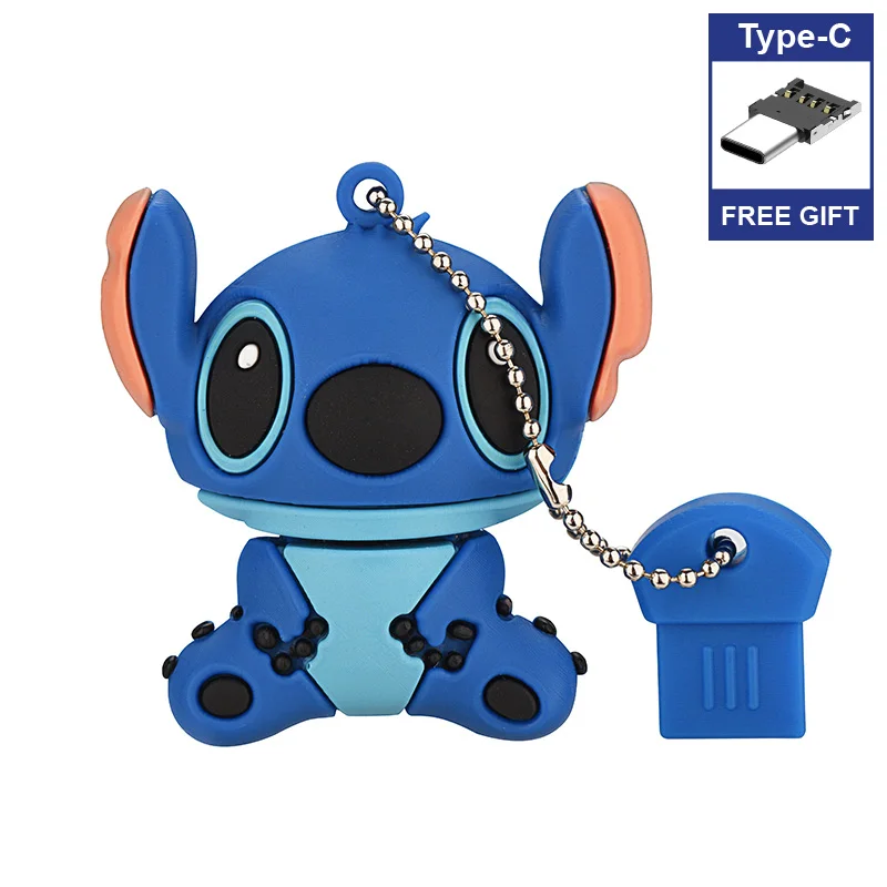 Free Type-C adapter Stitch USB flash drives 8GB 16GB 32GB 64GB Pen drives flash card External storage cartoon usb flash drive
Free Type-C adapter Stitch USB flash drives 8GB 16GB 32GB 64GB Pen drives flash card External storage cartoon usb flash drive