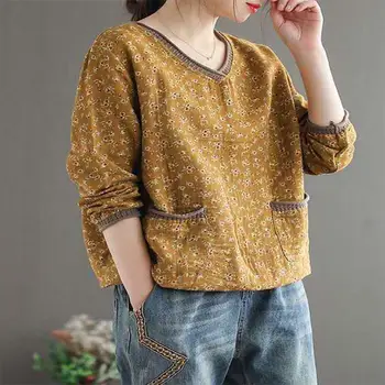 T Shirt Women Ladies Tee Shirts Floral Linen Cotton Print Loose Casual Tops Female Irregular spring Clothes
T Shirt Women Ladies Tee Shirts Floral Linen Cotton Print Loose Casual Tops Female Irregular spring Clothes