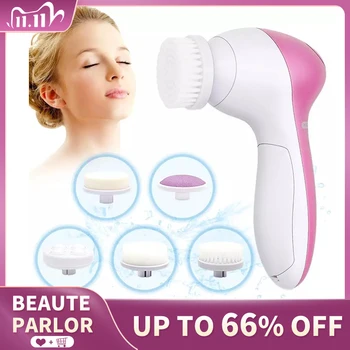 5 in 1 Electric Facial Cleanser Wash Face Cleaning Machine Skin Pore Cleaner Body Cleansing Massage Mini Beauty Massager Brush
5 in 1 Electric Facial Cleanser Wash Face Cleaning Machine Skin Pore Cleaner Body Cleansing Massage Mini Beauty Massager Brush