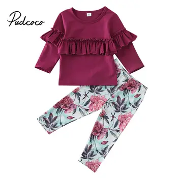 pudcoco 2020 Newborn Baby Girls Ruffles Sweatshirt Pants Floral Print Long Sleeve Tops Infant kids Fall clothes Tracksuits 2Pcs
pudcoco 2020 Newborn Baby Girls Ruffles Sweatshirt Pants Floral Print Long Sleeve Tops Infant kids Fall clothes Tracksuits 2Pcs
