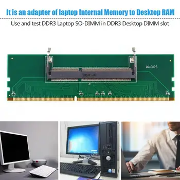 Professional DDR3 Laptop SO-DIMM to Desktop DIMM Memory RAM Connector Desktop Adapter Card Memory Tester Green
Professional DDR3 Laptop SO-DIMM to Desktop DIMM Memory RAM Connector Desktop Adapter Card Memory Tester Green
