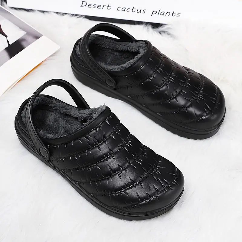 Shallow unisex black slippers outside shoes men velvet casual winter slides boys comfort furry slippers
Shallow unisex black slippers outside shoes men velvet casual winter slides boys comfort furry slippers