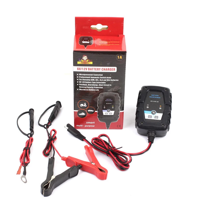 6V 12V 1A Automatic Smart Battery Charger Maintainer with Fast Charge SAE Connector for Car Motorcycle Scooter Battery Charger
6V 12V 1A Automatic Smart Battery Charger Maintainer with Fast Charge SAE Connector for Car Motorcycle Scooter Battery Charger