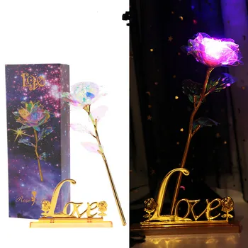 Drop Shipping Valentine's Day Creative Gift 24K Foil Plated Rose Gold Rose Lasts Forever Love Wedding Decor Lover Lighting Rose
Drop Shipping Valentine's Day Creative Gift 24K Foil Plated Rose Gold Rose Lasts Forever Love Wedding Decor Lover Lighting Rose
