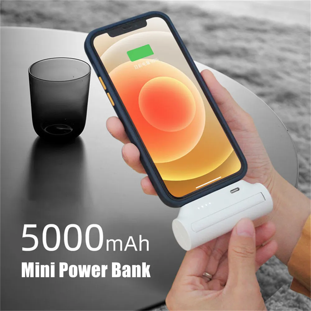 5000mAh Mini Power Bank External Battery Charging Portable Powerbank For iPhone Xiaomi Samsung 3300mAh Backup Charger | Мобильные