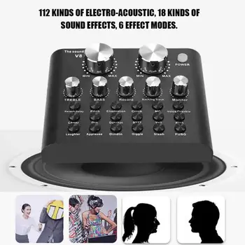 Live Sound Card Voice Changer V8 Voice Change Audio Mixer With Metal Shell For Phone Computer Game, Bluetooth Version Dropship
Live Sound Card Voice Changer V8 Voice Change Audio Mixer With Metal Shell For Phone Computer Game, Bluetooth Version Dropship