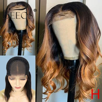 Beeos 150% 4×4 Lace Closure Ombre Colored Body Wave Wig Brazilian Remy Human Hair Wigs Bleached Knots Pre Plucked With Baby Hair 
Beeos 150% 4×4 Lace Closure Ombre Colored Body Wave Wig Brazilian Remy Human Hair Wigs Bleached Knots Pre Plucked With Baby Hair